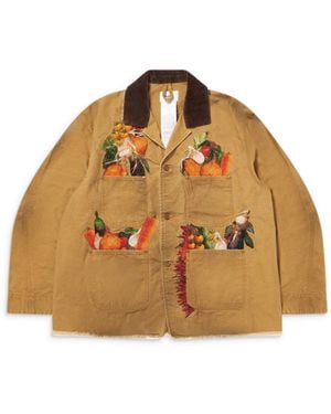 Doublet Vegetable Embroidery Work Jacket - Brown