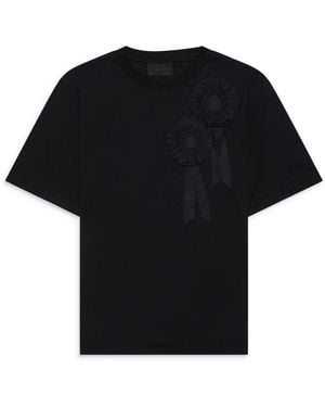 Simone Rocha Ruffle Rosette Boxy T-Shirt - Black