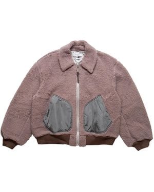 ARTCHENY Boa Reversible Jacket - Brown