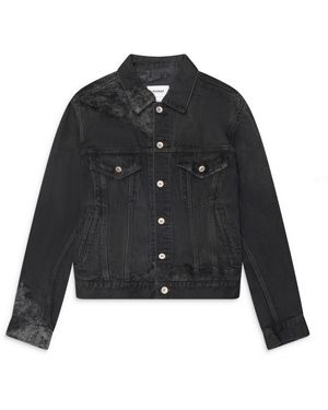 Doublet Smoke Embroidery Denim Jacket - Black