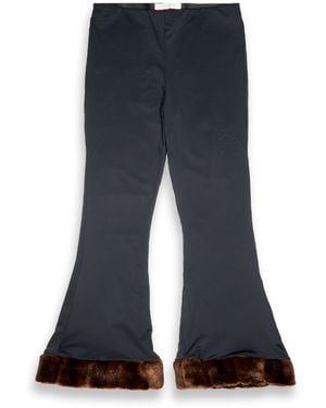 Conner Ives Recycled Spandex And Faux Mink
Trouser - Blue