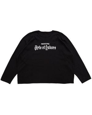 PROTOTYPES Box L.S. Arte Et Labore T-Shirt - Black