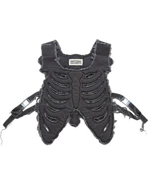 Satoshi Nakamoto Skeleton Vest - Black