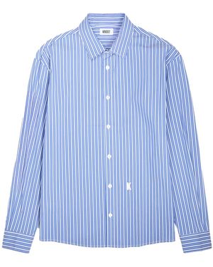 KROST Bold Striped Shirting Strong - Blue