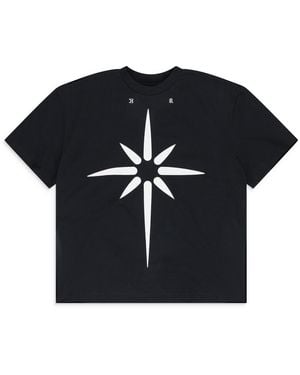 Kusikohc Oversized Star Print T-Shirt - Black