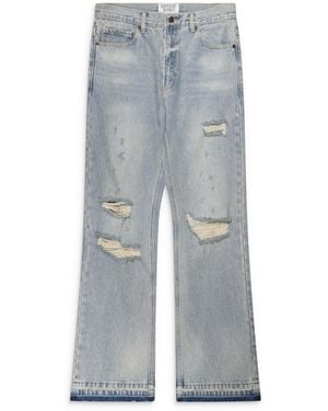 MIDNIGHT RODEO Distressed Denim Jeans - Gray
