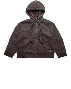 OTTOLINGER Reversible Furry Denim Jacket - Brown