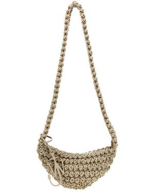 JW Anderson Popcorn Sling Crossbody Bag - Metallic