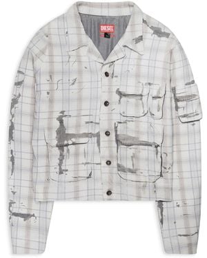 DIESEL Peel Off Denim Jacket - Gray