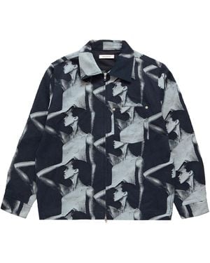 Wales Bonner Jet Zip Jacket - Blue
