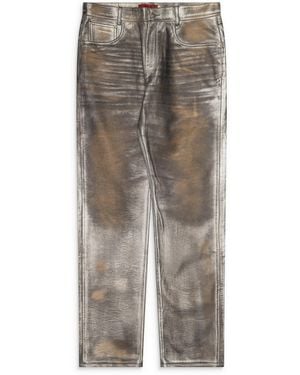424 Leather Fivepocket Pants - Gray