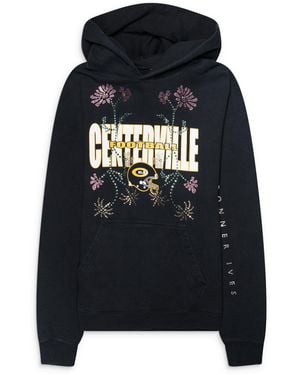 Conner Ives Reconstituted Crystal Hoodie - Black
