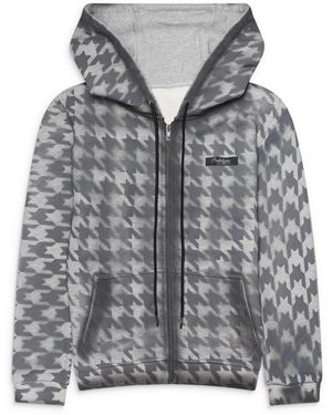 PROTOTYPES Pied De Poule Zip Up - Gray