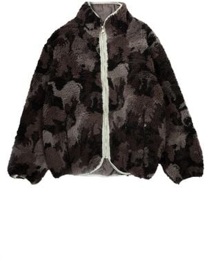 Ambush Camoflage Boa Jacket - Black