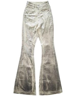 Rick Owens Bolan Bootcut Jeans Palladium - White