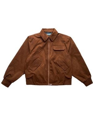 NAMESAKE Ross Stained Blouson Jacket - Brown