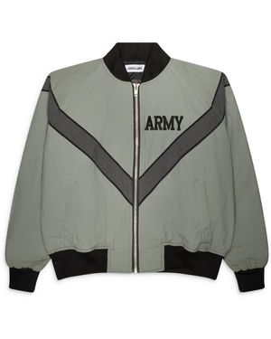 Joshua Jamal Windbreaker Bomber - Gray