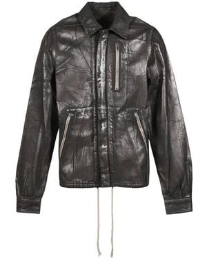 Rick Owens Concealed Zipfront Jkt 94 Bronze - Black