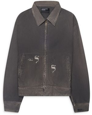 Enfants Riches Deprimes Hebrew Mechanics Jacket - Gray