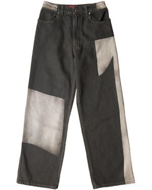 Eckhaus Latta Tile Wide Leg Jean - Black
