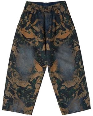 Acne Studios Forest Camo 2023 Fit Jeans - White