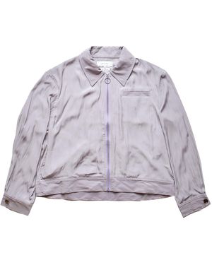 ARTCHENY Short Gathers Blouson - Purple