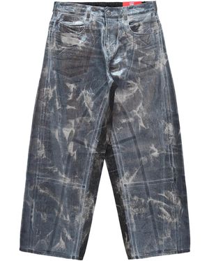 DIESEL Coated Jeans - Gray