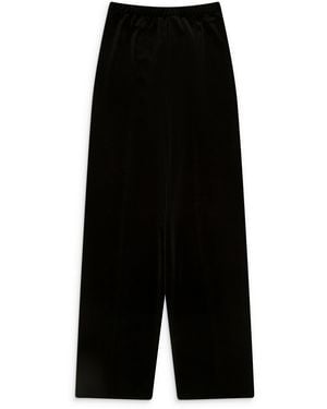 Vetements Velvet Fitted Pants - Black