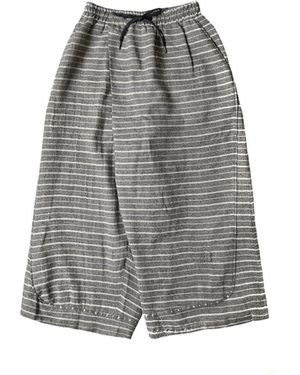 NAMESAKE Maurice Striped Pajama Pants - Gray