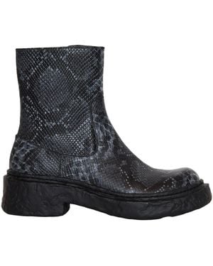 CAMPERLAB Vamonos Printed Python Boot - Black