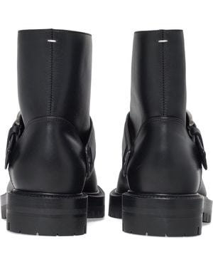 Maison Margiela Tabi County Buckle Ankle Boots - Black