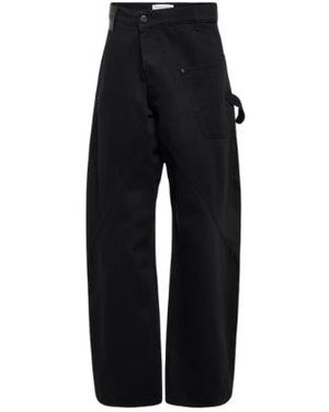 JW Anderson Twisted Workwear Jeans - Black