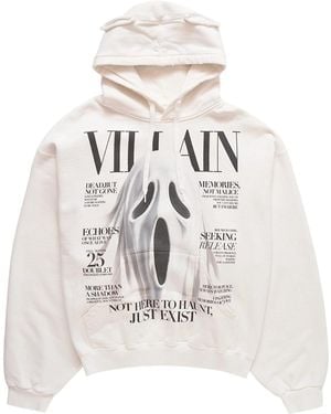 Doublet Villain Cover Print Hoodie - White