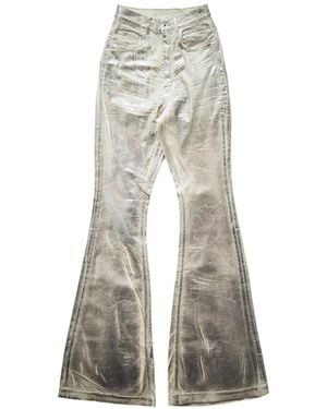 Rick Owens Bolan Bootcut Jeans Palladium - White