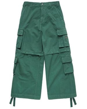 ERL Zip-Off Cargo Pants - Green