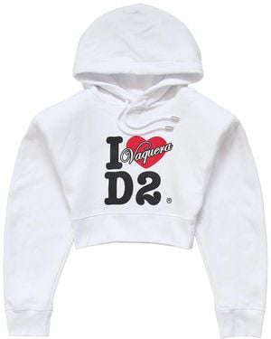 DSquared² Vaquera Gimy Dean Hoodie - White