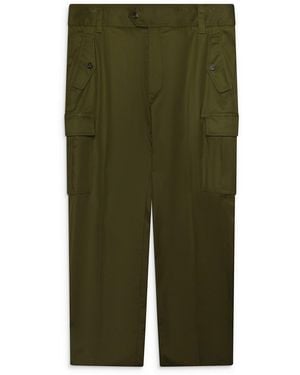 McQueen Straight Leg Cargo Pants Khaki - Green