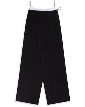 Alexander Wang Mid-Rise Logo Elastic Pant W/ Articulated Knee - Black