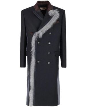 MARNI Black Cashmere Blend Wool﻿ Coat Women's Designer Single