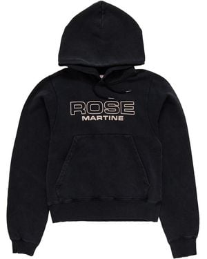 Martine Rose Shrunken Hoodie - Black