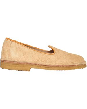 4SDESIGNS Venetian Crepe Sole Slippers - Natural