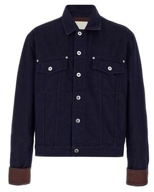 JW Anderson Turn Up Cuff Denim Jacket - Blue