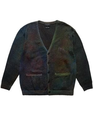ARTCHENY Mohair Tie-Dye Cardigan Multi-Color - Black