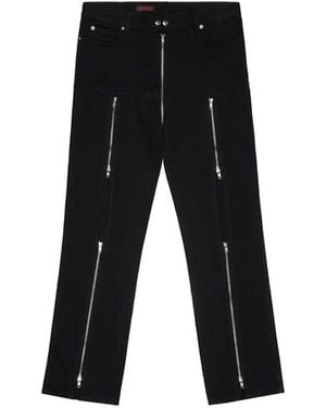 Lu'u Dan Zipped Riot 5-Pocket Jeans - Black