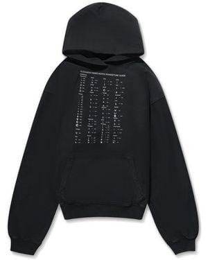 Alexander Wang Hoodie W/ Hotfix Card Graphic - Black