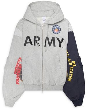 Protocol Index Buttivore Zip Hoodie in White for Men | Lyst