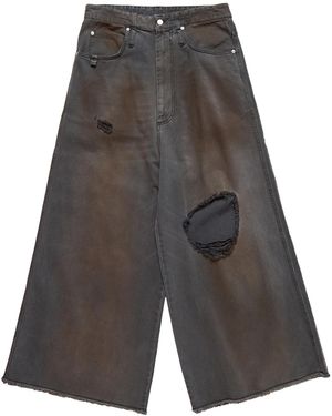 Lu'u Dan Lu'U Dan Dumpster Denim Jeans - Gray