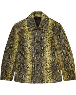 Lu'u Dan Jungle Carpet Python Creep Jacket - Green