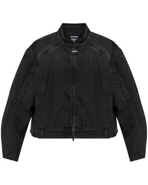Vetements Racing Denim Jacket Vintage - Black