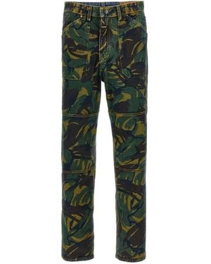 Martine Rose Reversible Camo Jean - Green